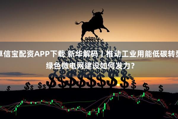 卓信宝配资APP下载 新华解码丨推动工业用能低碳转型 绿色微电网建设如何发力？